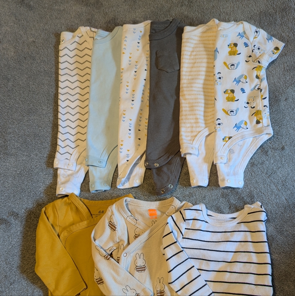 Diaper Shirt Bundle 3-6 mo Gender Neutral, Boy